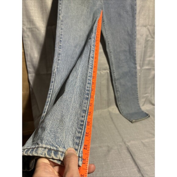 Calvin Klein VTG 90's Women's Double Stonewash Jean SZ 10 Inseam Union Lightwash - Picture 7 of 12